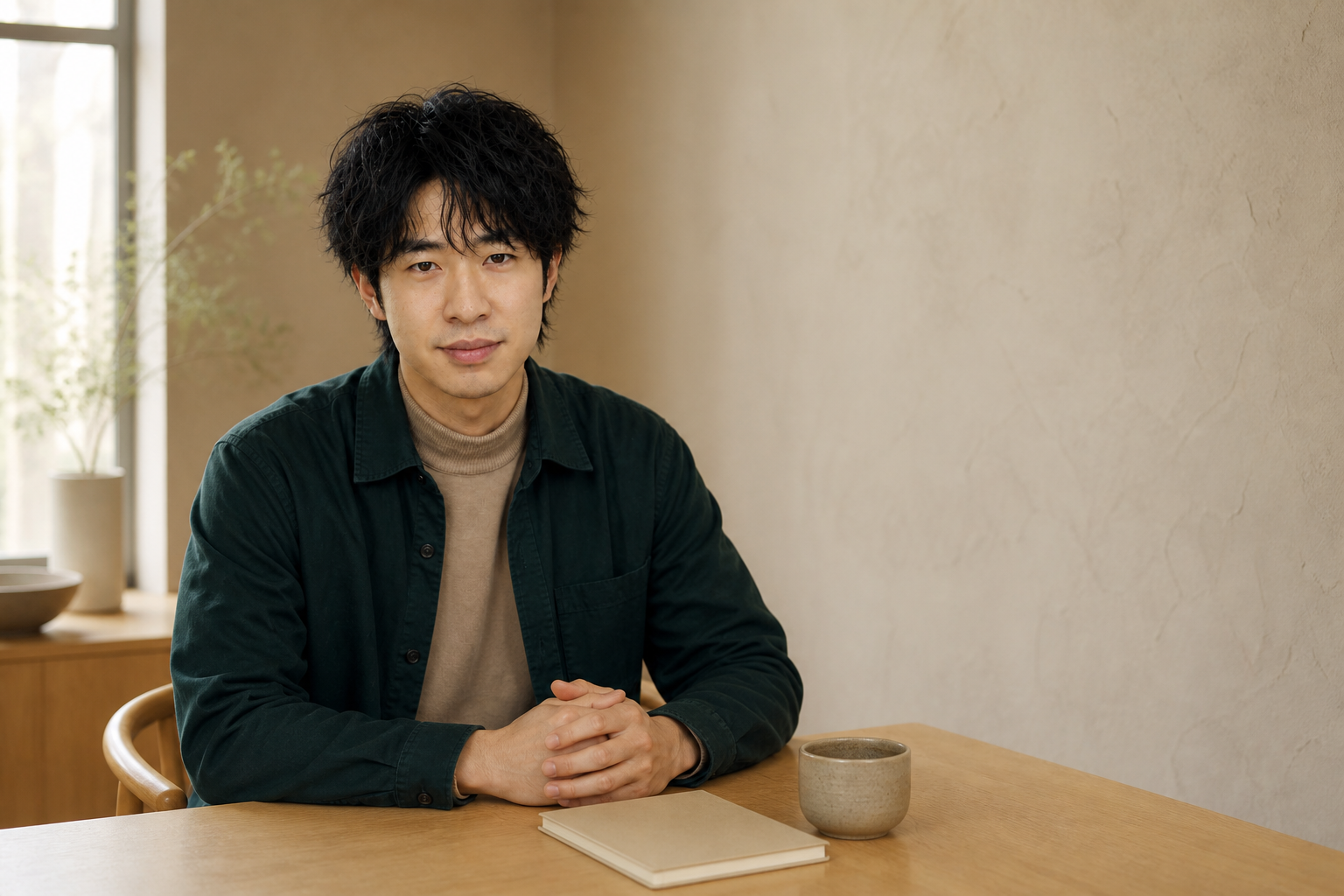 Haowen, founder of Own Rhythm, seated in a warm consultation studio